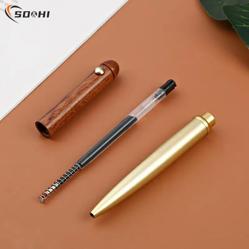 

Латунная ручка для подписи из сандалового дерева, ручка с искусственным жемчугом высокого качества, ретро, черные подарки