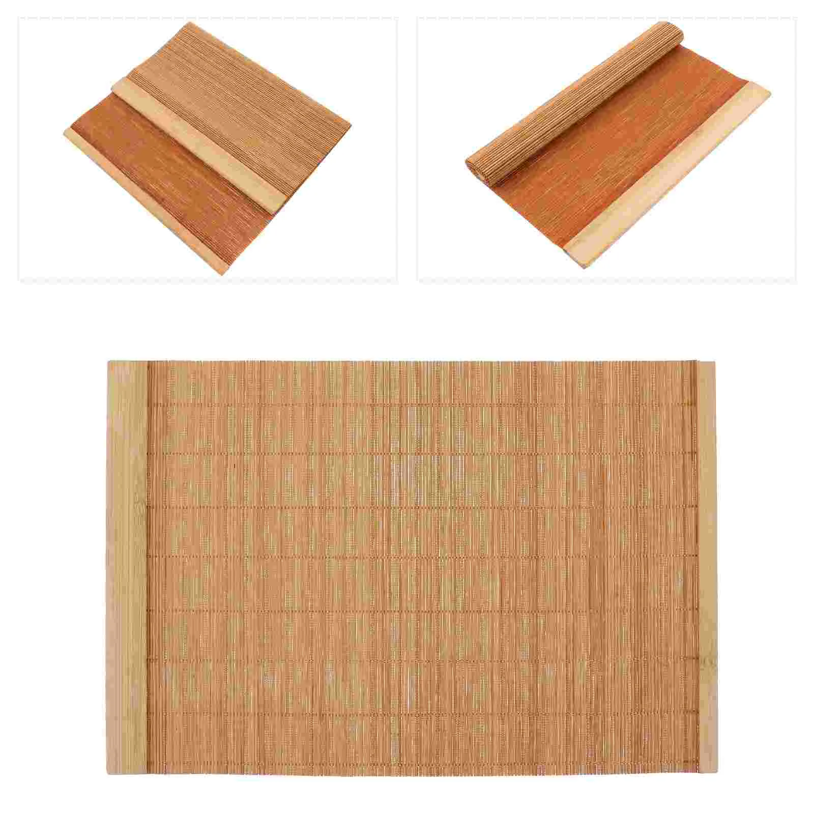 

Bamboo Table Mats Placemats Tea Tray Dining Placemat Japanese Platter Mat Tablemat Serving Breakfast Natural Storage Wooden