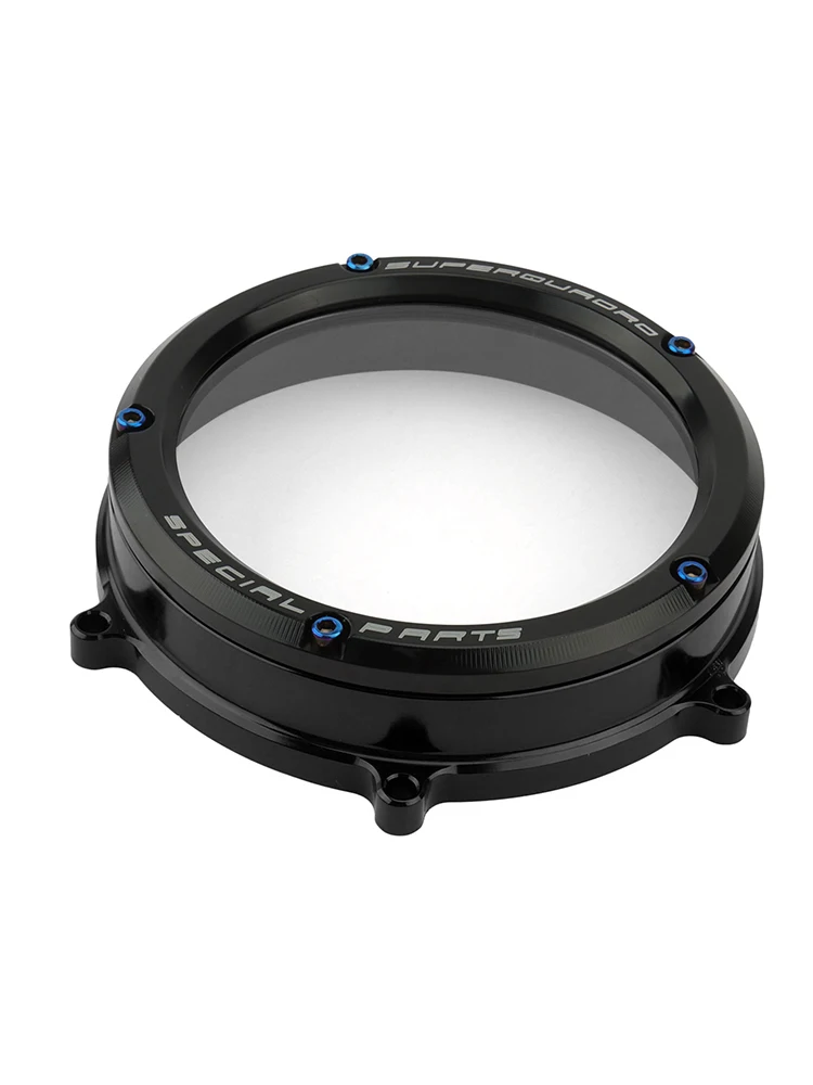 

Прозрачная крышка сцепления, черная защита двигателя для Ducati Panigale 959 1199 1299 Corse ABS R S Tricolore, водонепроницаемый с ЧПУ