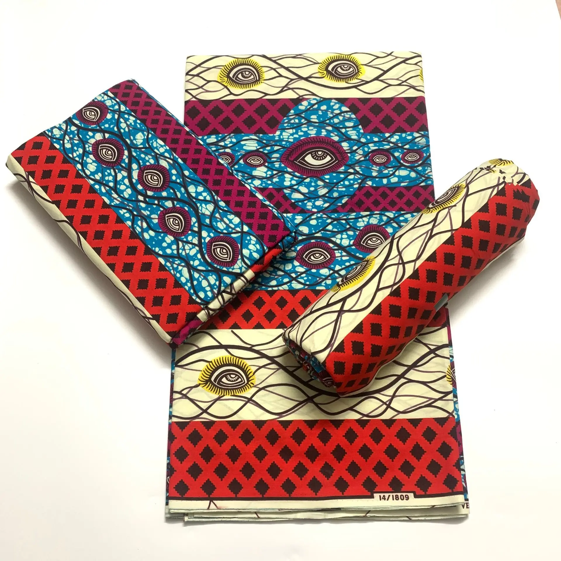 Ткань из Анкары Африканский настоящий восковой принт хлопок 100% новый дизайн 2024