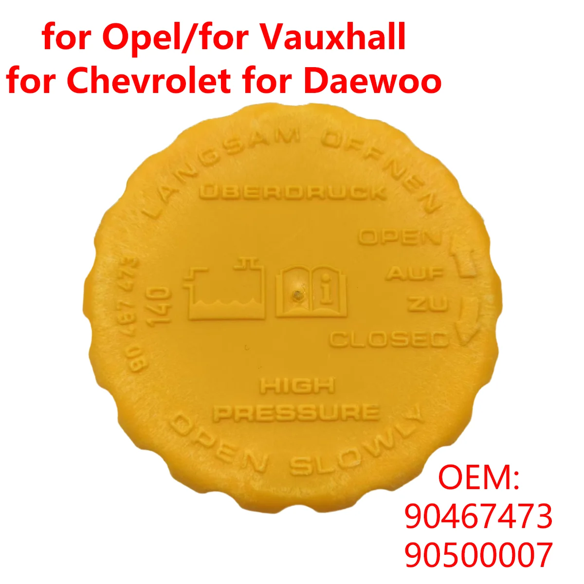 

Для Opel/для Vauxhall Astra F G Zafira для Chevrolet для Daewoo 90467473 1,4 бар 140 кПа автомобильный радиатор расширительная крышка бака для воды