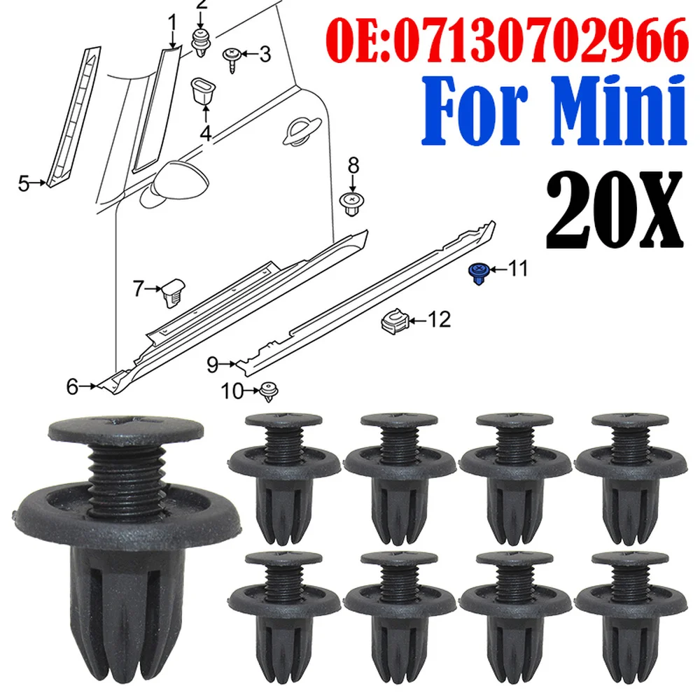 20X бампер порог панель брызговик подкладка колеса держатель зажим для Ford Focus 2 3