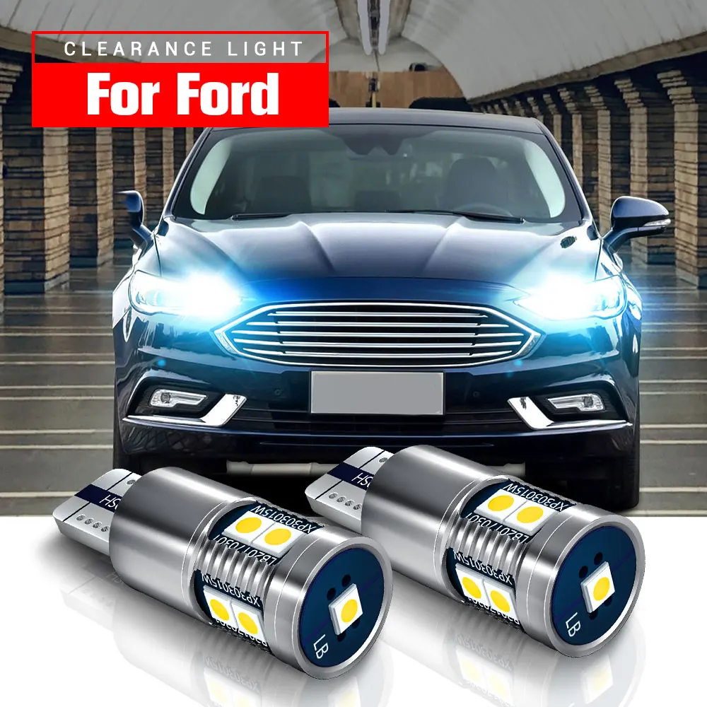 

2x LED Parking Light W5W T10 For Ford Fiesta 4 5 6 Focus 1 2 3 Fusion Galaxy Ka Kuga Mondeo Ranger SMax Edge Mustang Transit