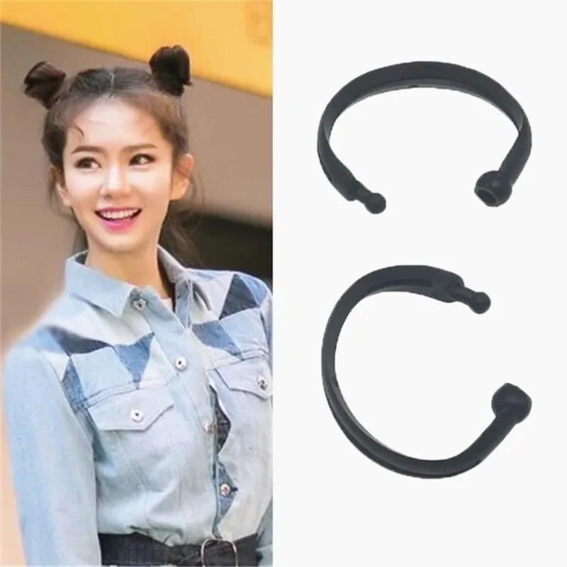 

2PCS New Magic Hair Quick Maker Hair Band Bud Round DIY Donut Hair Styling Tools Headband for Women Korean Hair Accessories