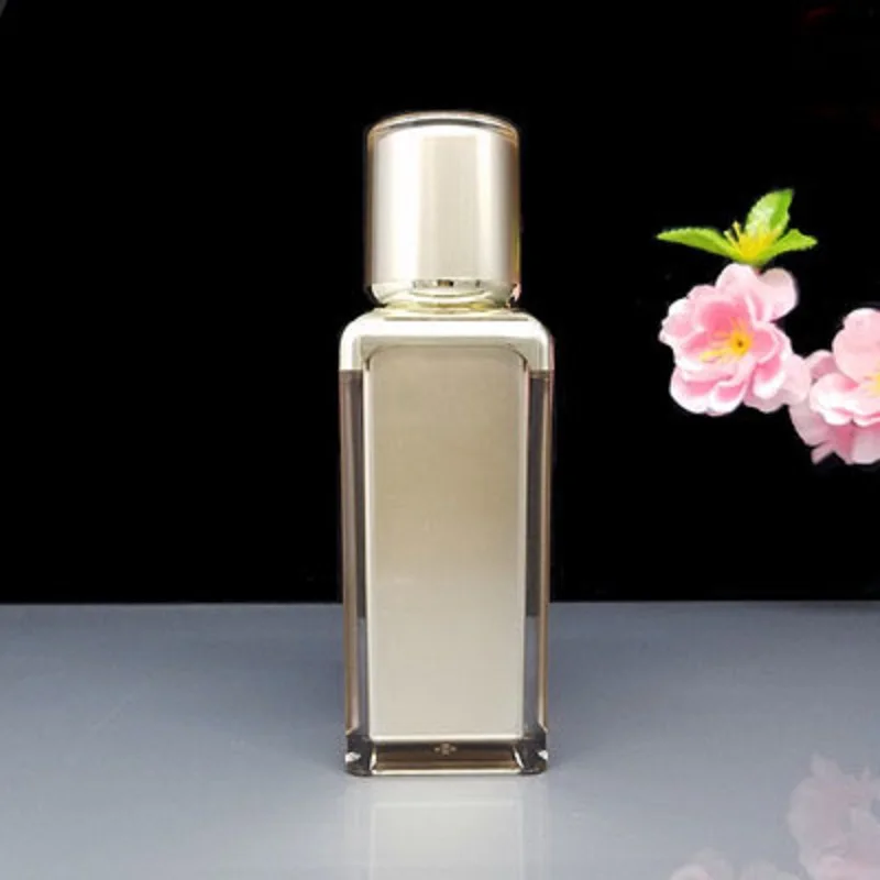 30 мл жемчужно-белый/золотистый квадратный образец для