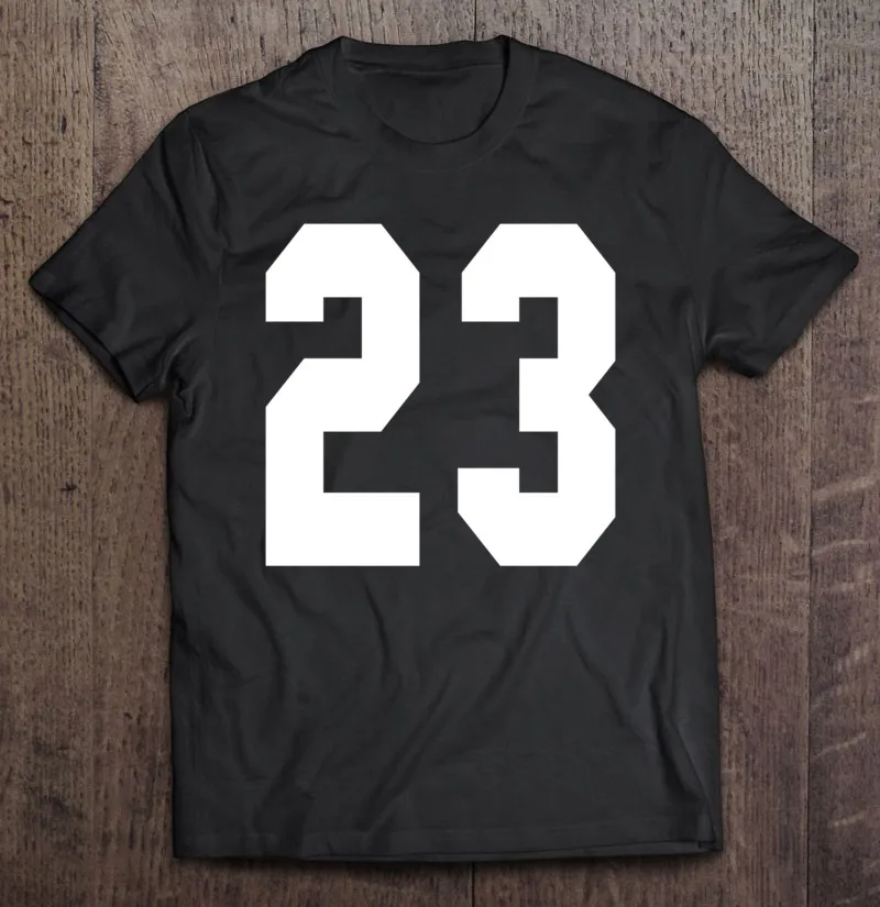 

Футболка мужская Спортивная с коротким рукавом, 23 Командные виды спорта, пуловер фаната игрока с цифрами спереди и сзади, простая футболка в...
