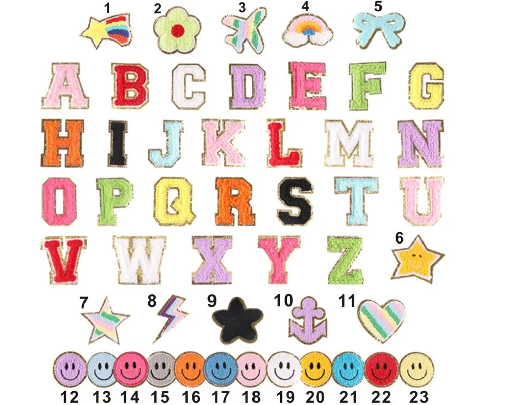 Индивидуальная сумка для ланча из синели с вышивкой изолированная