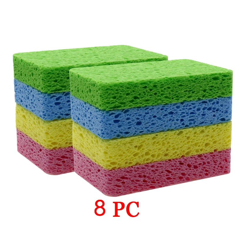 

8 шт. Прессованные губки PDQ для кухни