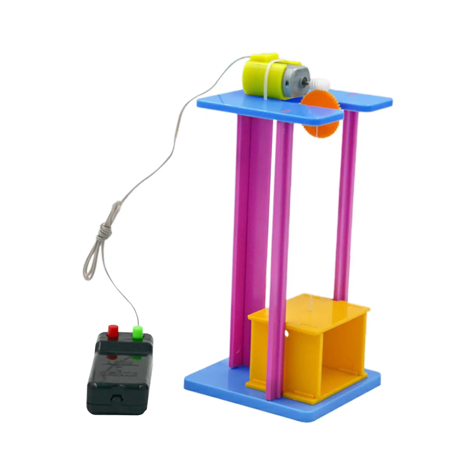 

Electric Elevator Lift Model DIY Innovation Science Teaching Crafts Durable Teaching Aids for Teens Children Kids Birthday Gifts