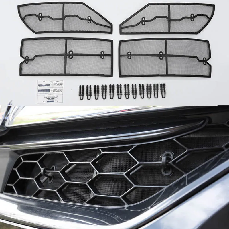 

Car Insect Screening Mesh Front Grille Insert Net Accessories for Honda CRV CR-V 2017 2018 2019 2020 2021 Car Accessories