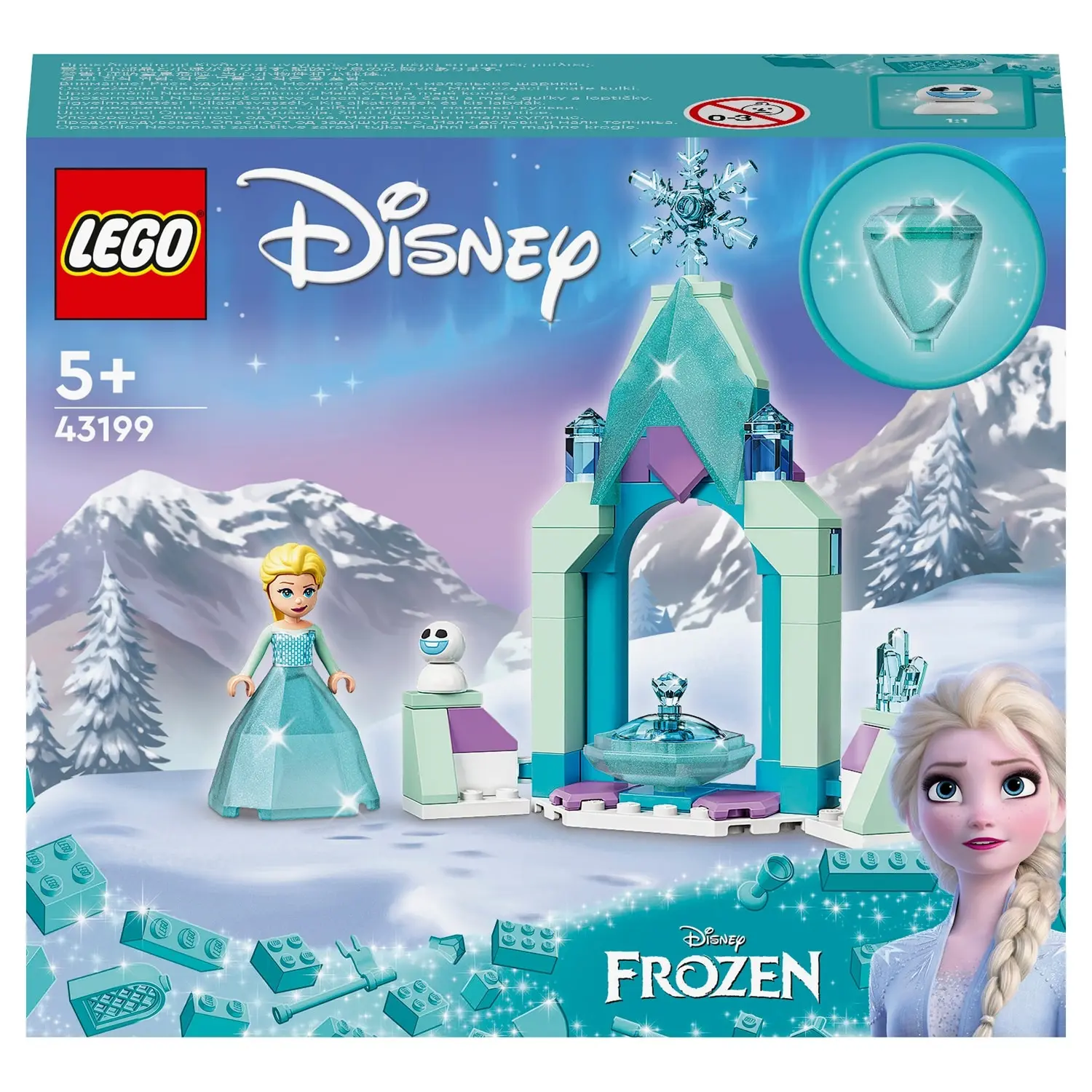 Конструктор Лего Дизайнер Дисней "Frozen" 43199 "Замок Ярд" с Эльзой - оригинальная модель игрушек-фигурок для детей, подходит для подарка на день рождения мальчикам и девочкам, идеально подходит для создания приключений.