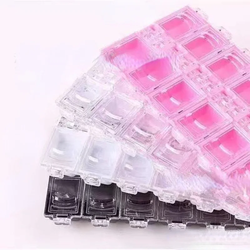 

Clear Plastic 12 Slots Empty Storage Box Nail Art Rhinestone Tools Jewelry Beads Display Storage Box Refillable Bottles