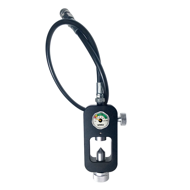 

Scuba Adapter Snorkeling Diving Scuba Large Bottle to Small Bottle 8MM Adapter Heads Valve Swimming Scuba Cylinder Adapter