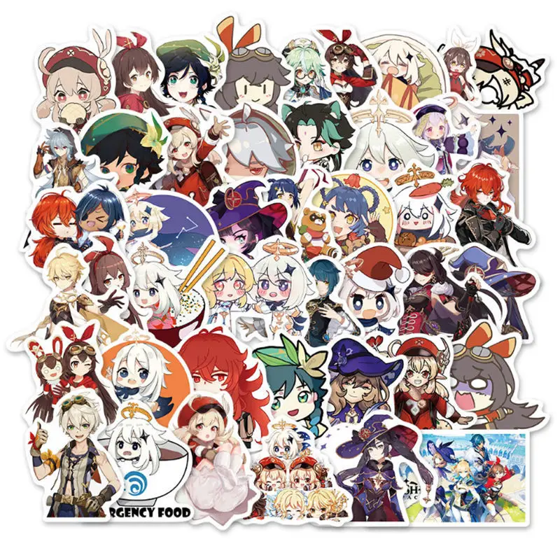 

50 шт., наклейки на ноутбук и мотоцикл