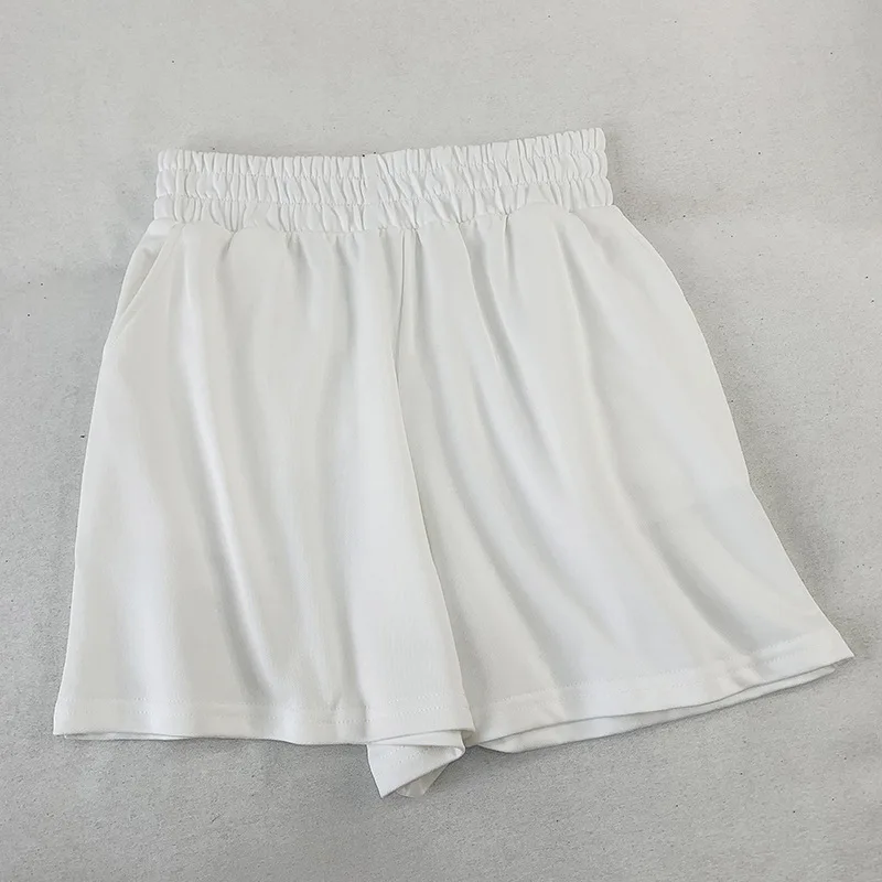 

2022 summer new elastic casual straight wide leg maternity shorts one