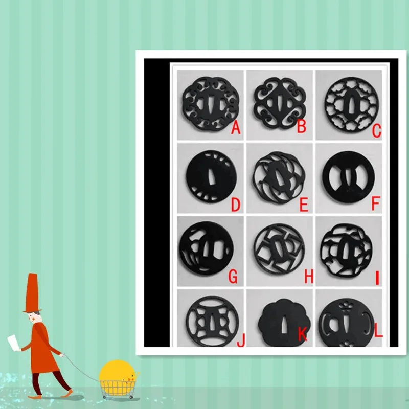 

Tsuba для меча Катаны, японская Ручная ковка