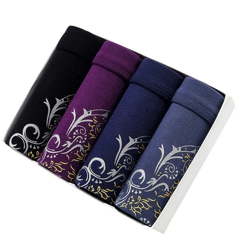 Boxer Men Underwear Plus Size Underpants Modal Boxers Print Male Panties Brand Shorts Man Panty Undies Trunk Panties Boxershorts