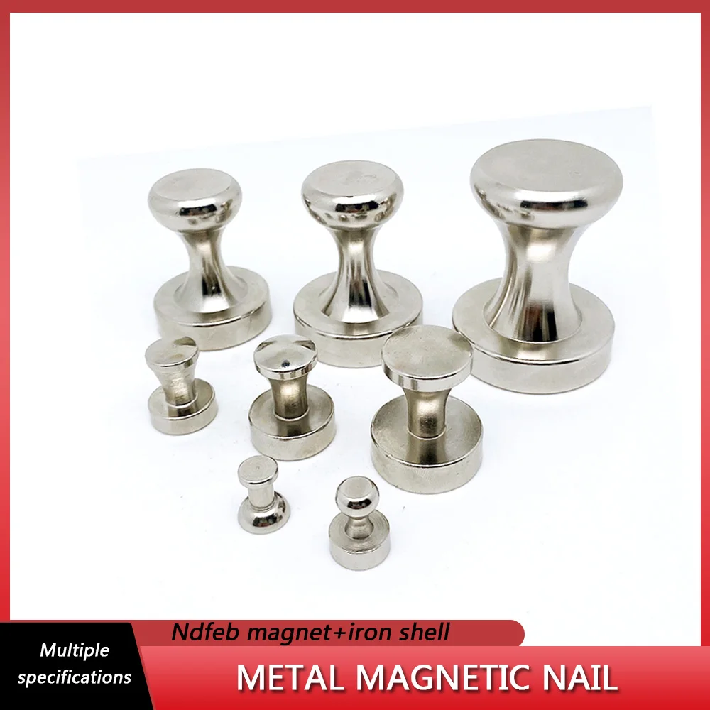 

D16x20 Metal Magnetic Nails D20x25 Strong Magnetic Nails Fridge Pastes White Board Office Powerful Magnet Thumbtack D25x30