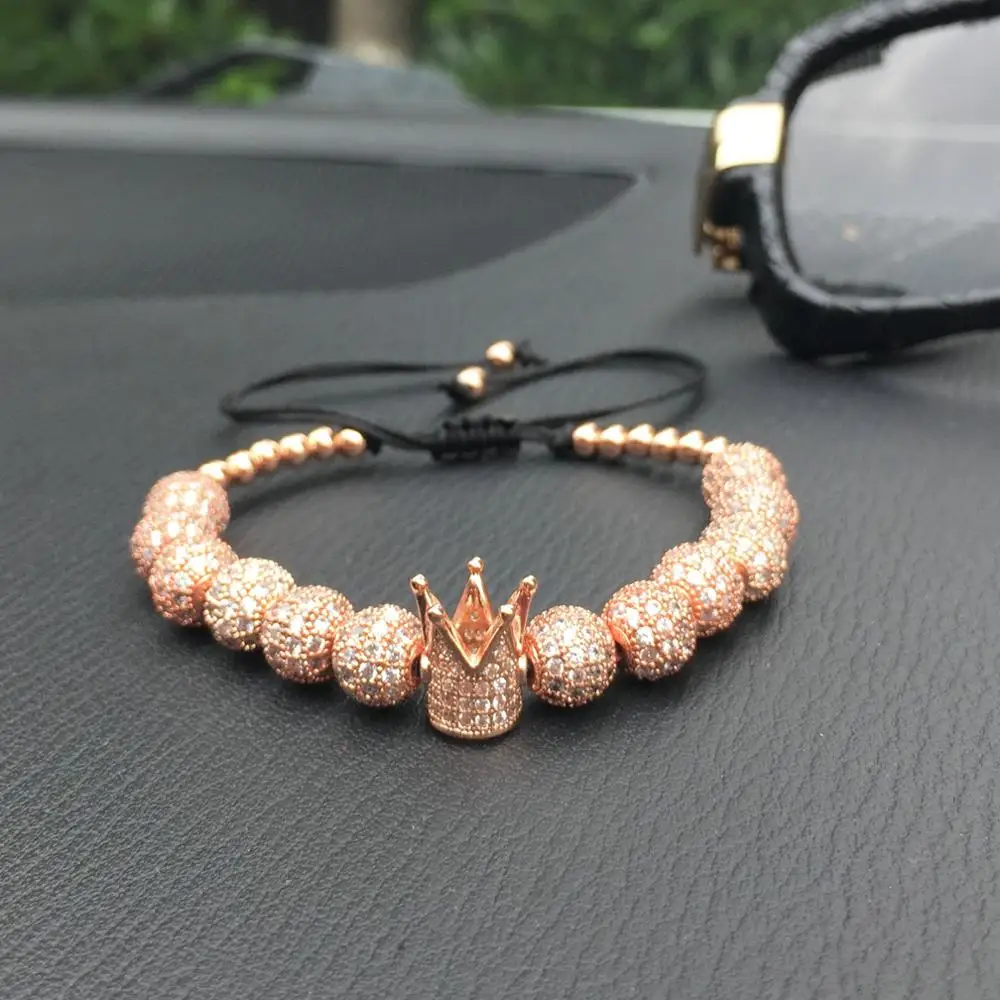 

Модные, плетеные браслеты с подвесками золотой браслет в стиле «хип-хоп» Для мужчин паве ЧР Циркон мяч Браслеты Роскошные ювелирные изделия Masculina Feminina Bileklik