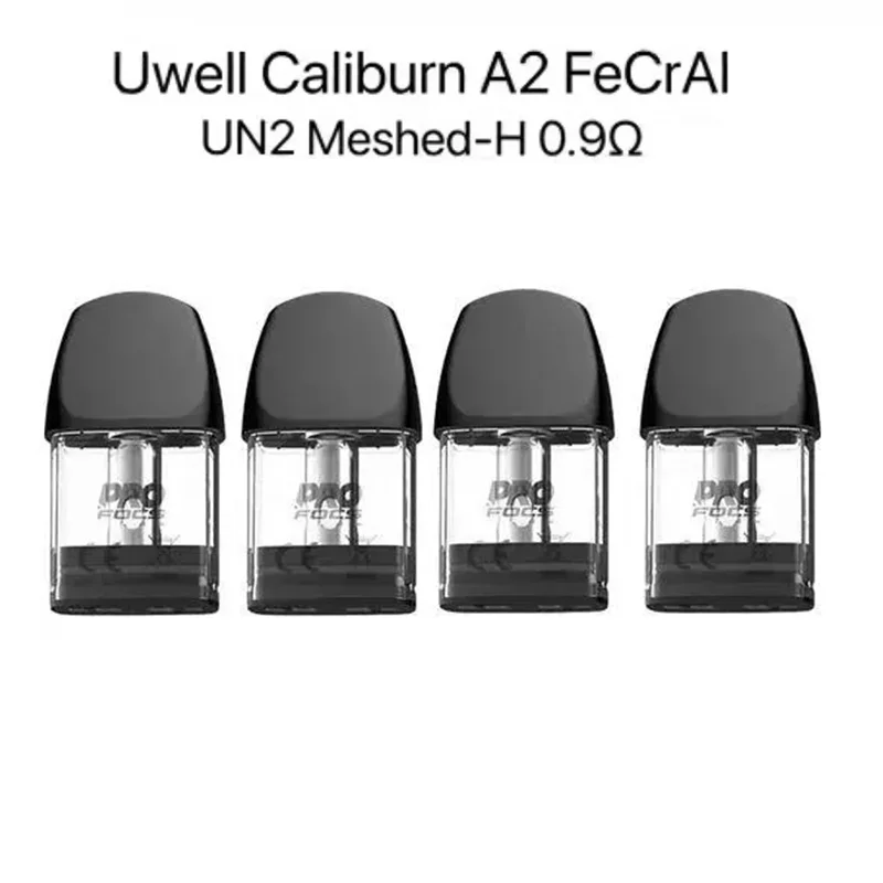 

Original Caliburn A2 /AK2 Cartridge 0.9ohm for Uwell Caliburn A2 / AK2 Pod Kit FeCrAI UN2 Meshed-H 0.9 Ω Coil