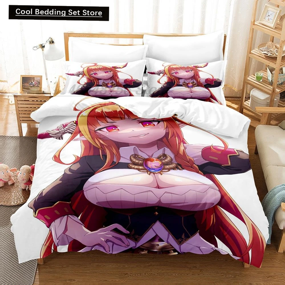 3D Printing Anime Kawaii Girls Kiryuu Coco Bedding Set Single Twin Full Queen King Size Bed Teenager Bedroom Duvetcover Sets