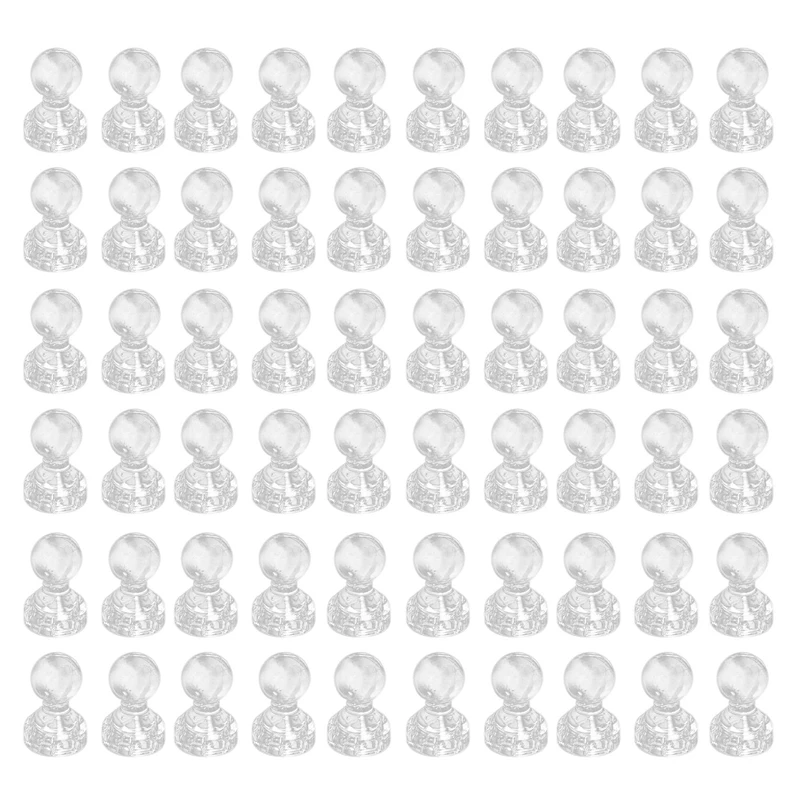 

60 шт., прозрачные Магнитные Булавки, 11 х17 мм