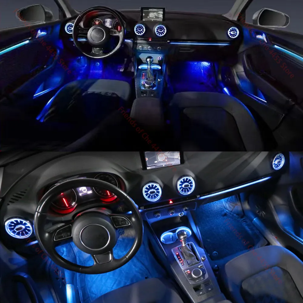 30 цветов для Audi A3 8V 8Y S3 RS3 2013-2020 декоративная искусственная подсветка освещение