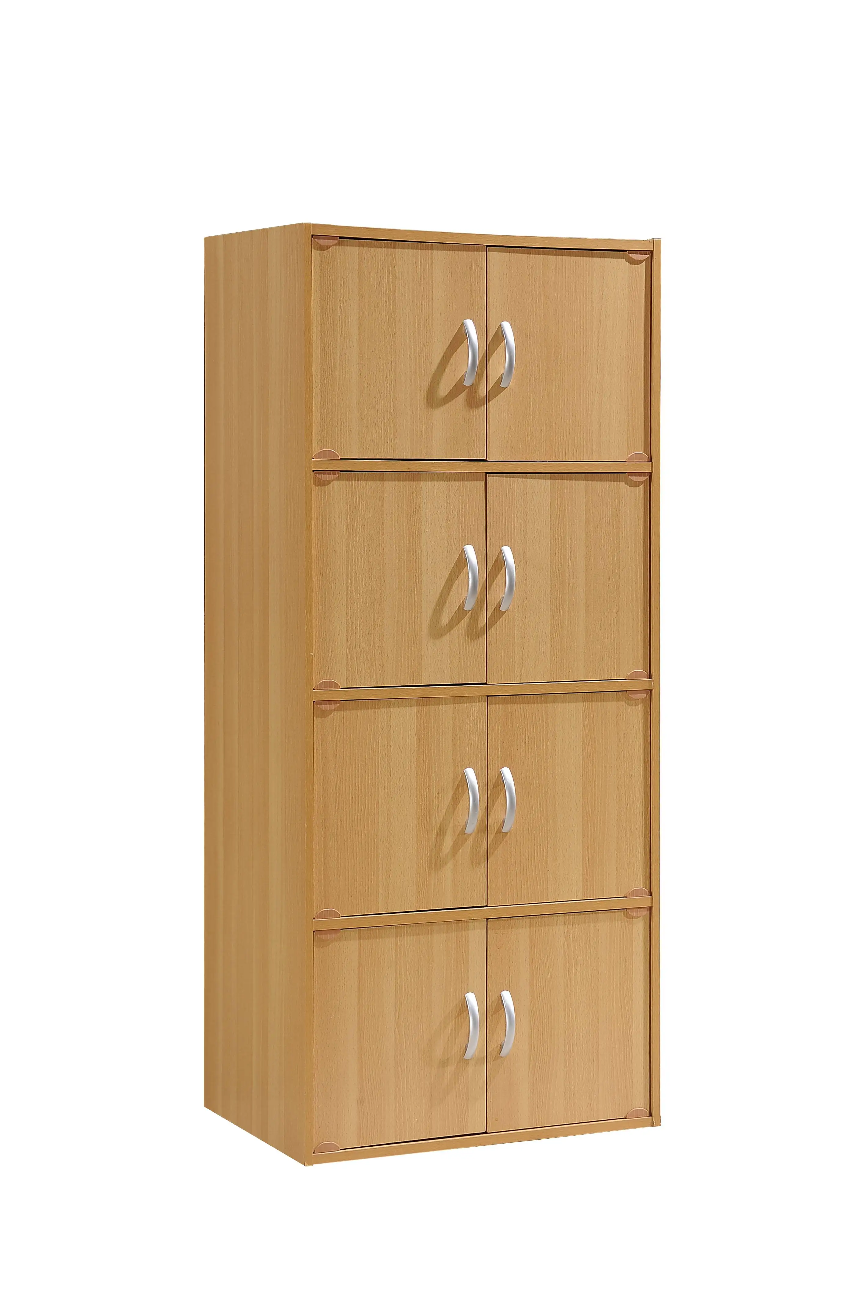 

4-Shelf, 8-Door Multipurpose Cabinet, Multiple Colors