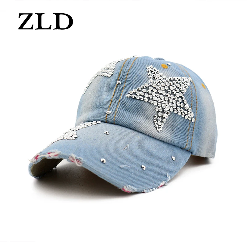 

Новинка, модная женская и Мужская Красивая Повседневная Бейсболка ZLD для улицы, кепка Стразы, регулируемая Женская кепка в стиле хип-хоп