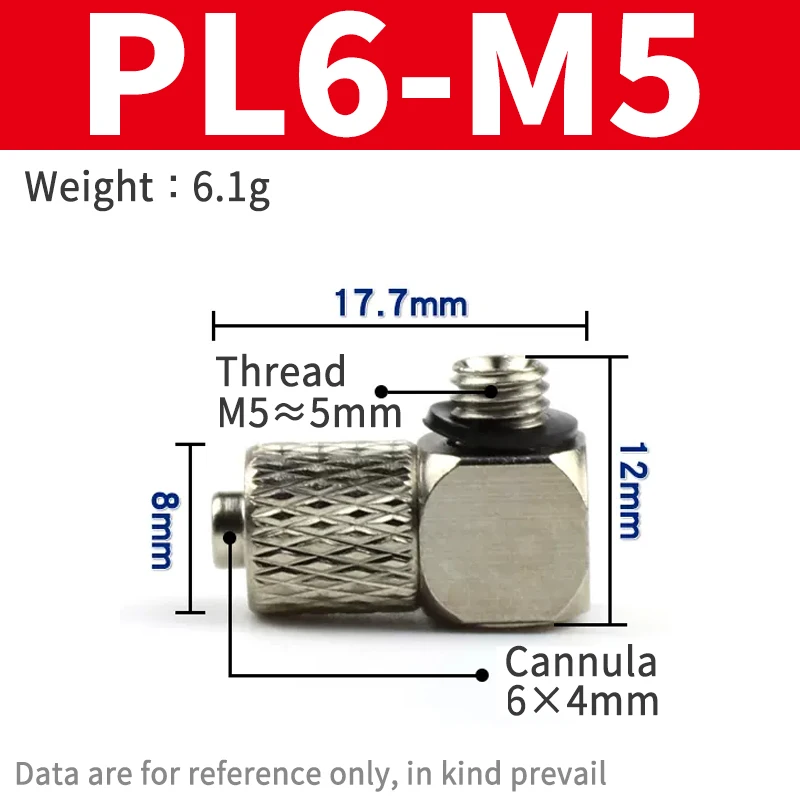 

5 шт. наружная резьба M3 M4 M5 M6-Воздушная трубка 3 мм 4 мм 6 мм внешний диаметр Мини Пневматический соединитель трубы винтовой быстроразъемный штуцер