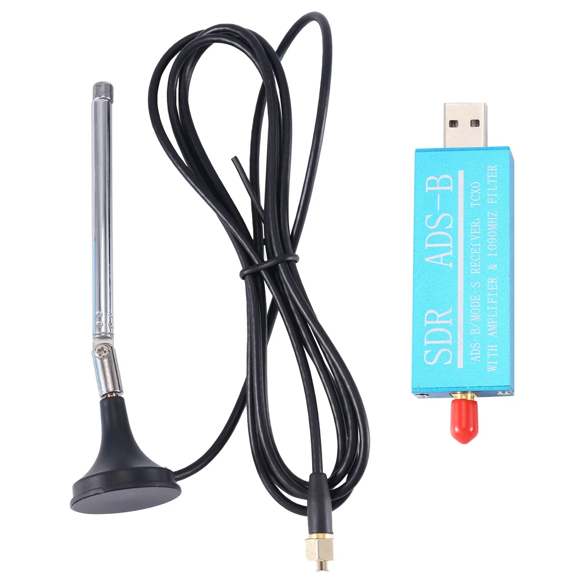 

SDR ADS-B Mode-S USB SDR TV Receiver RF Amplifier 1090MHz Bandpass Filter Radio SDR Band TV Scanner Tuner Stick