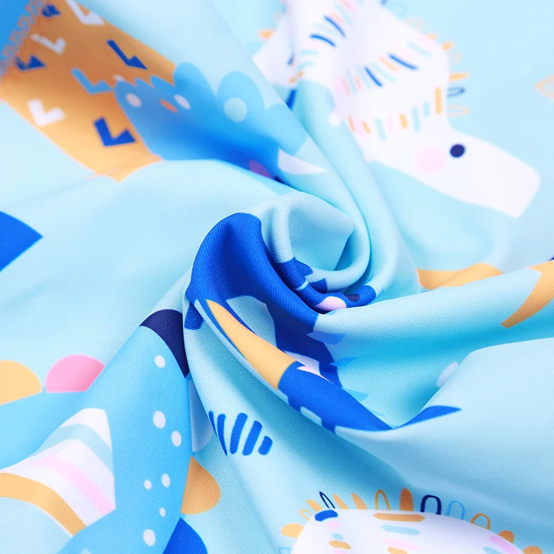 Conjoined Body Super Cute  Mechanical Dinosaur 3 Piece Set Baby Swimsuit 2022 New Short Sleeve Children Bathing Cap Swim Suit