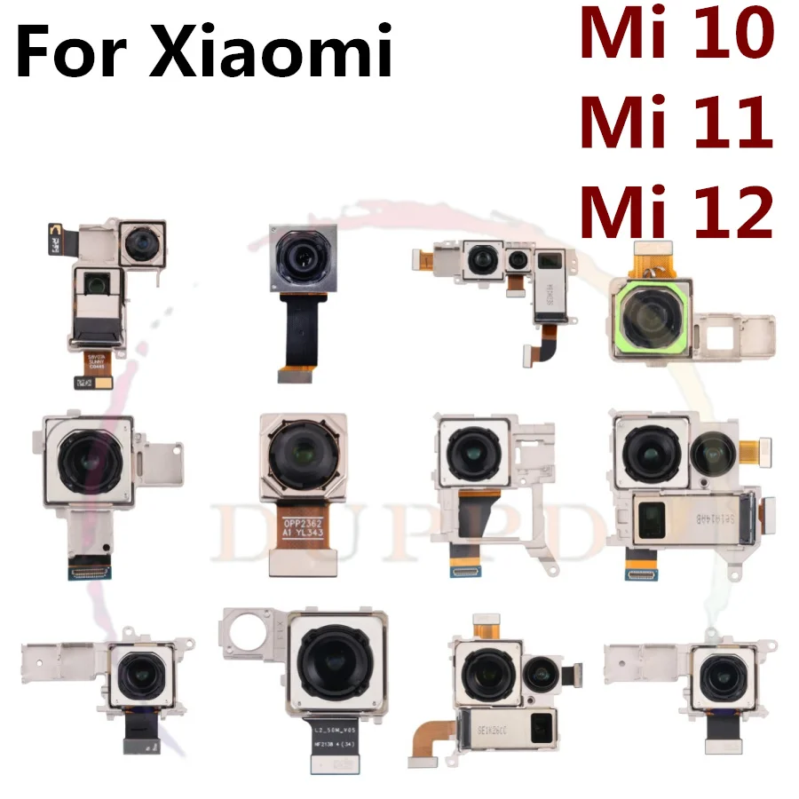 

Original Back Main Camera For Xiaomi Mi 10 10T 11 12 12T 12X Pro Lite Ultra Rear Facing Big Camera Flex Cable Replacement Parts