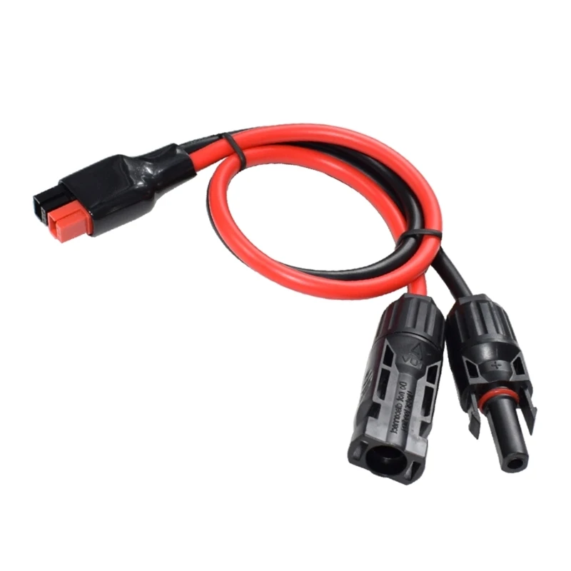 Portable Solar Panel Cable Connector  Heavy Duty Anderso to MC 4 Power Cord Wire Easy to Use Wide Applications Dropship