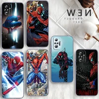 marvel avengers spider man for xiaomi poco x3 redmi note 11s 11 11t 10 10s 9 9t 9s 8 8t pro 5g 7 5 4x transparent phone case
