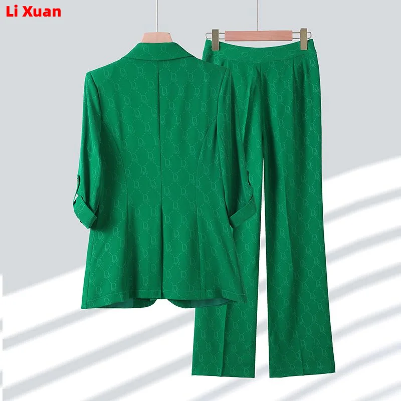 New Elegant Women Formal Suits For 2023 Summer High Quality Fashion Slim Casual Blazer And Pants Office Ladies Work Wear