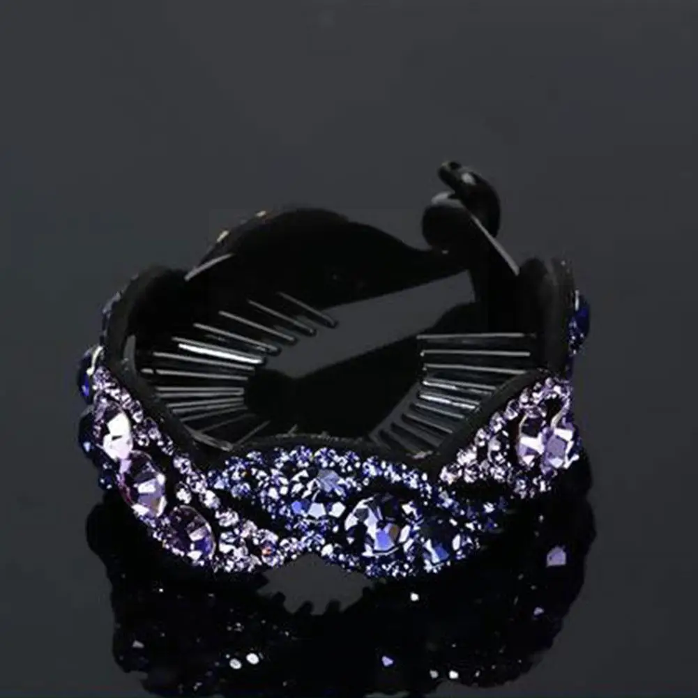 

Женский зажим для волос в виде птичьего гнезда с цветочным узором, зажим для пучка со стразами, блестящие волосы в оплетке для ленивых 20 P5Y1