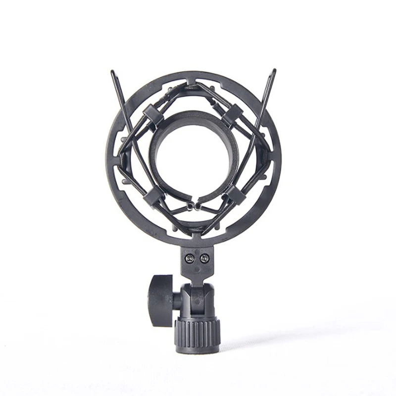 

Professional Metal Microphone Shock Mount Locking Knob Reduce Noise Broadcast Clip Studio Recording Mic Holder Spider Condenser