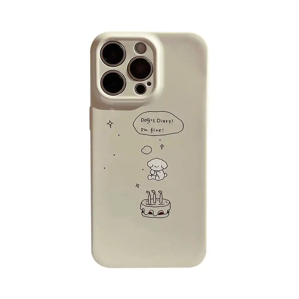 Чехол для телефона с милым дизайном «Дневник собаки» для iPhone 17 Pro Max 16 15 14 13 12 11 Pro Air 16 7 8 Plus Xs Max, жесткий чехол-бампер из поликарбоната, задняя крышка, Coque (art.: 3920dbab1519e) - 3920dbab1519e