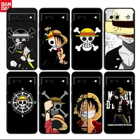 hot anime one piece luffy shockproof cover for google pixel 6 6a 5 4 5a 4a xl pro 5g fundas tpu soft black phone case cover capa