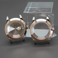 36mm 40mm case rose gold mens watch parts oyster air king sapphire crystal 28 5mm dial for seiko nh35 nh36 miyota 8215 movement