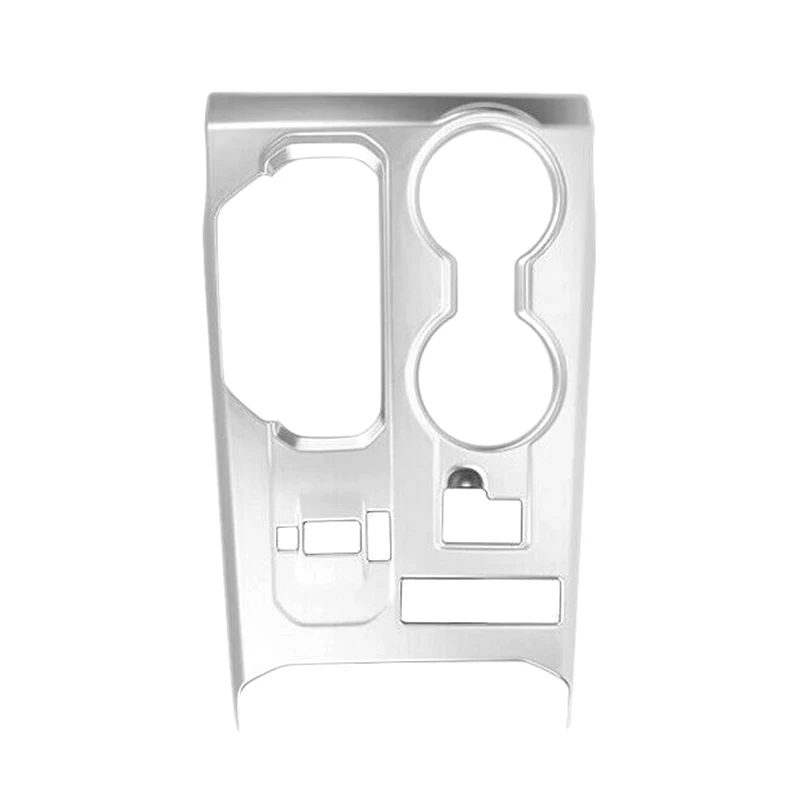 

Silver Car Plastic Gear Shift Box Cup Holder Panel Cover Trim Decoration Fit for Toyota Highlander 2021 2022 Left Hand Drive