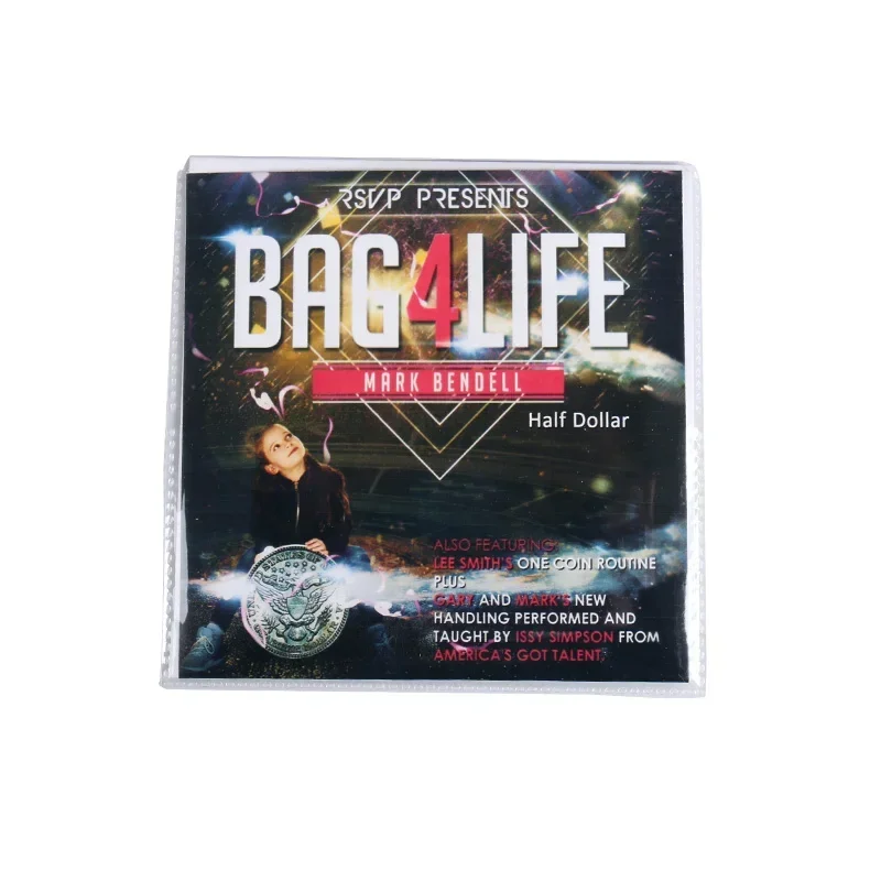 Фото Bag4Life (1 доллар Моргана) ) Волшебные трюки Сцена крупным планом Магия Веселая сумка для проникновения монет Magie Illusion Трюк Реквизит №2