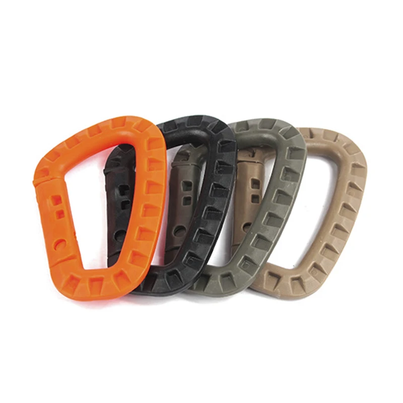 

10 шт. снаряжение для повседневного использования на открытом воздухе, многофункциональный инструмент, звено, крючок-защелка, пряжка с D-обра...