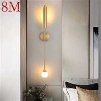 8m modern wall lamp simple indoor gold sconces light fixtures living room bedroom corridor decorate