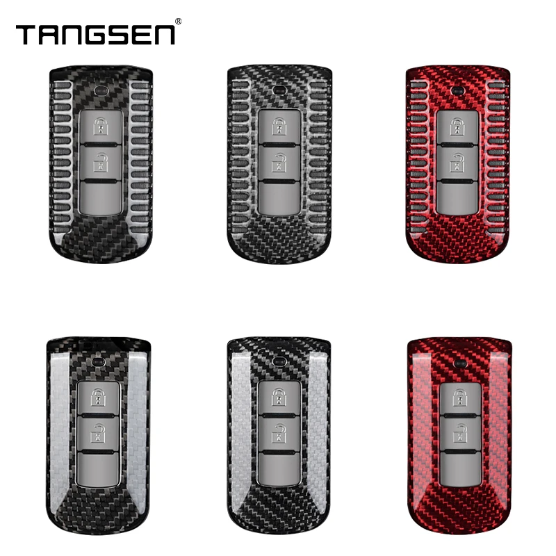 Чехол для автомобильного ключа из углеродного волокна Mitsubishi L200 ASX чехол Cross Pajero