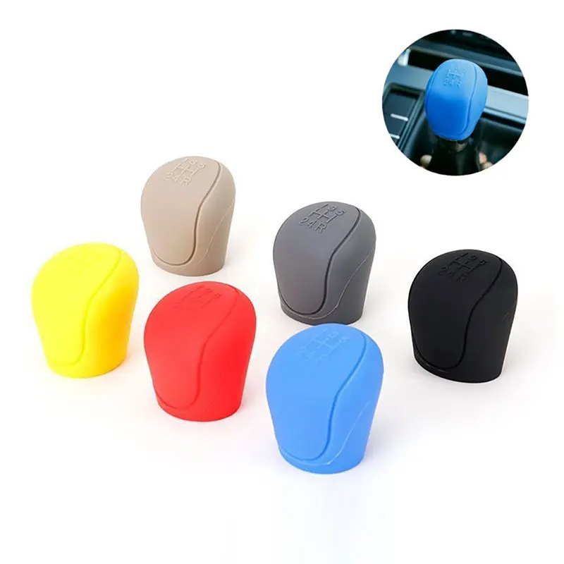 

Silicone Car Gear Head Shift Knob Cover Gear Shift Non Slip Grip Handle Case for Ford Focus 2 3 4 MK2 MK3 MK4 MT