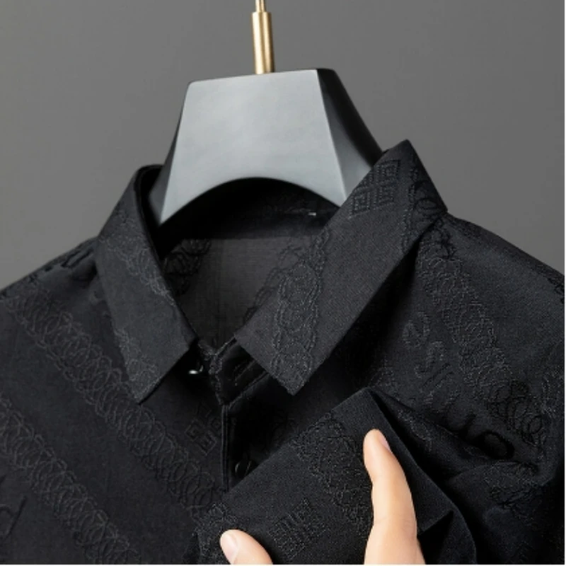 Новая летняя популярная модная мужская повседневная футболка-поло из ледяного