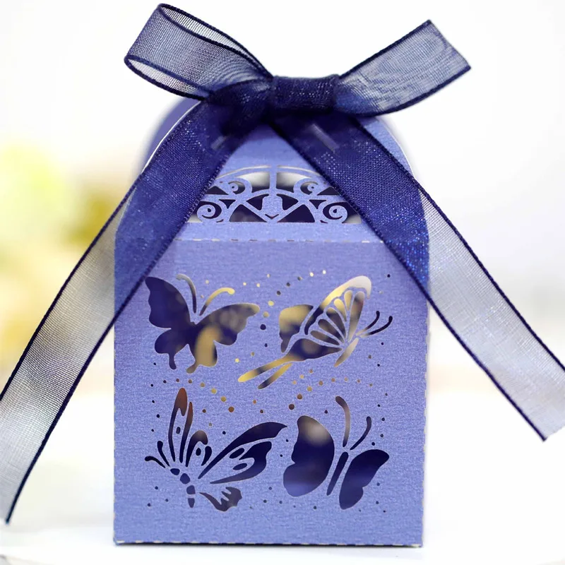 Baby Shower Decor Laser Cut Paper Party Supplies Treat Wedding Royal Prince Birthday Gift