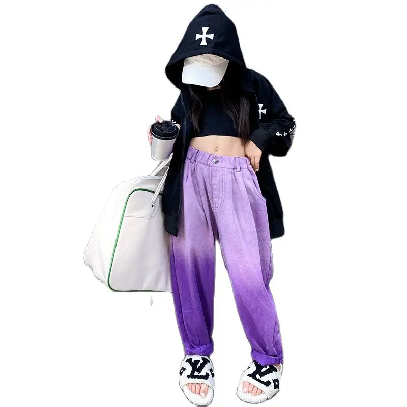 

Джинсы женские демисезонные с градиентом, 8/10/11/12 лет